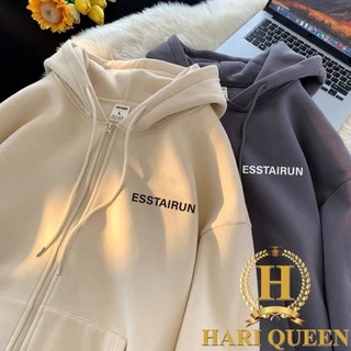 Áo khoác nỉ ESSTAIRUN logo ngực HARIQUEEN