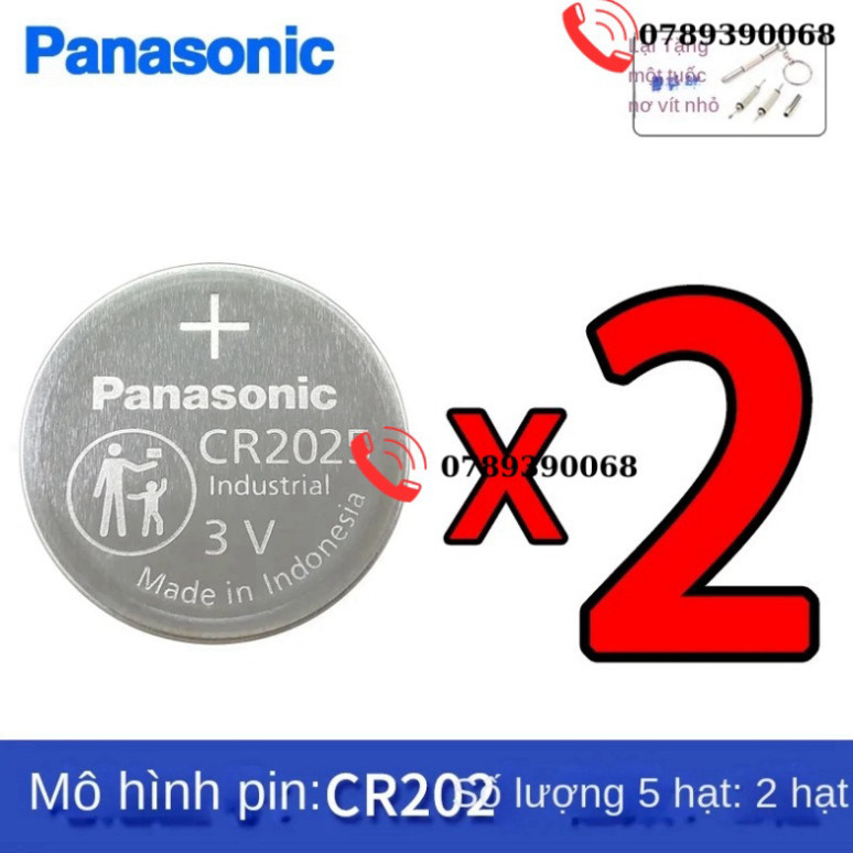 Panasonic Chính Hãng CR2032 CR2025 CR2025 2016 Pin Nút 3V Cân Xe Xiaomi Điều Khiển Từ Xa