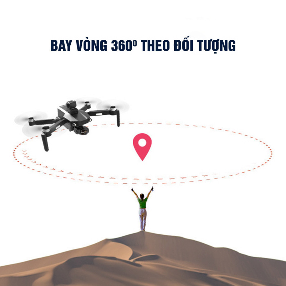 Flycam M218 Camera Sắc Nét Gimbal Chống Rung 3 Trục GPS Tự Động Quay Về Máy Bay Điều Khiển Từ Xa Động Cơ Không Chổi Than | BigBuy360 - bigbuy360.vn