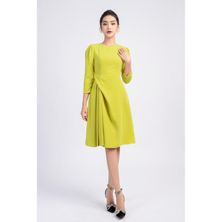 Đầm dáng xòe, tay lỡ, xếp ly 1 bên mmoutfit da0822536