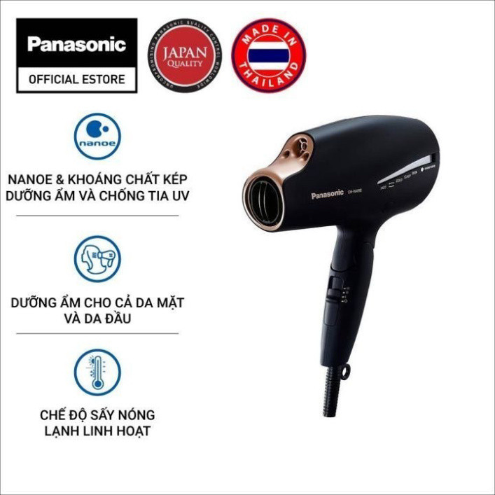 [ Máy sấy tóc Nanoe dưỡng ẩm, chăm sóc tóc và da đầu Panasonic EH-NA98RP645/ EH-NA98-K645 - Công suất 1800W )