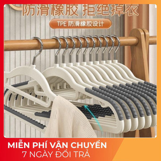 Set 10 moc treo quần áo chống trượt