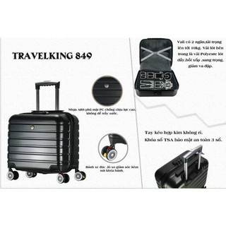 Hỏa tốc VALI size 16 INCH vali KÉO NHỰA DẺO HÙNG PHÁt