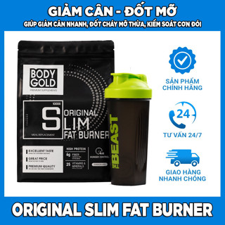 Sữa Giảm Cân Đốt Mỡ Original Slim - Fat Burner Body Gold, Giảm Cân 6-8kg Cấp Tốc, An Toàn, Hiệu Quả + Quà tặng