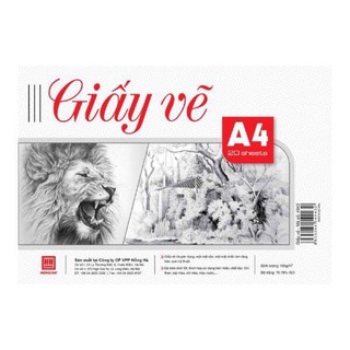 Giấy vẽ a4 -a3 định lượng 100 gsm 20 tờ