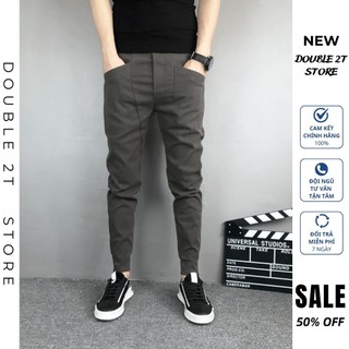 Quần Jogger Kaki Nam - JG6 Cạp Chun Bo Gấu Phối Túi Trước Năng Động Trẻ Trung MQ LUXURY Double 2T