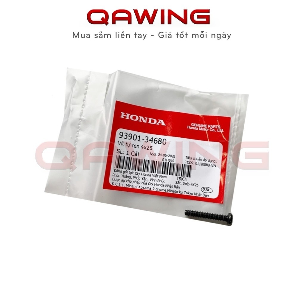 [QW]_(763)_Vít tự ren HONDA nhiều dòng xe 4x25 _(9390134680)