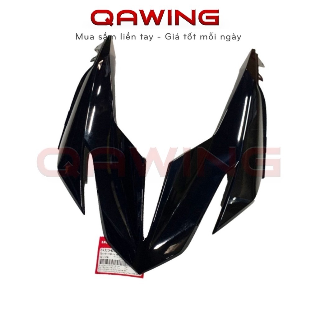 [QW]_(ZZ14 5B)_Nhựa ốp mặt nạ đầu HONDA Winner X V2 (RS150 V3) (Đen bóng) _(64315K56V60ZE)