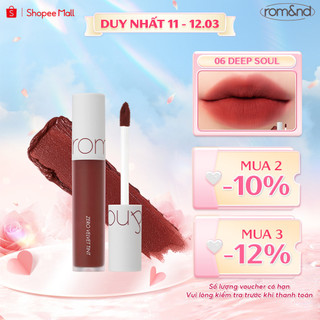  Son kem lì cực nhẹ môi Hàn Quốc Romand Zero Velvet Tint 5.5g