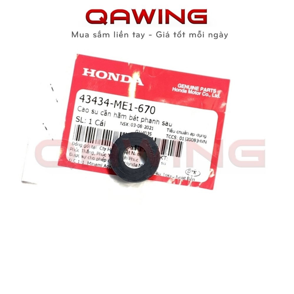 [QW]_(1177)_Cao su cần hãm bát phanh sau HONDA nhiều dòng xe _(43434ME1670)