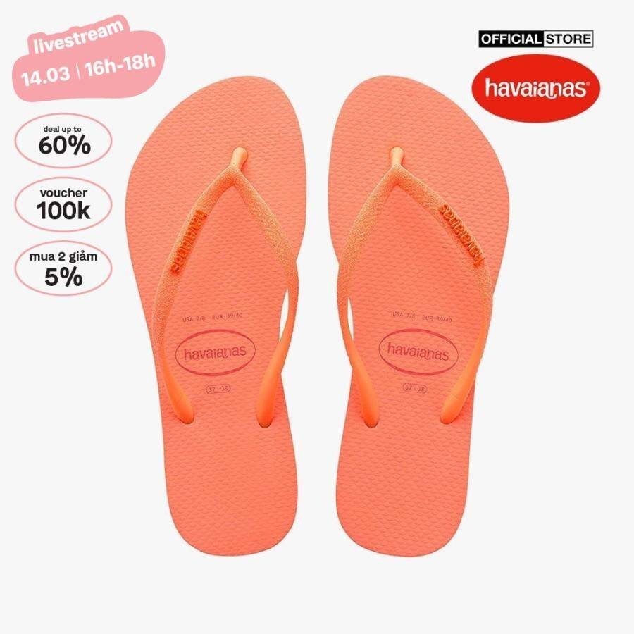 HAVAIANAS - Dép nữ Slim Glitter Neon 4147111-4755