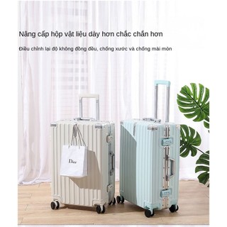 Vali Vali Xe Đẩy Siêu Dày Khung Nhôm Vali Du Lịch Nam Nữ Vali Mật Khẩu Cho Học Sinh 84EB