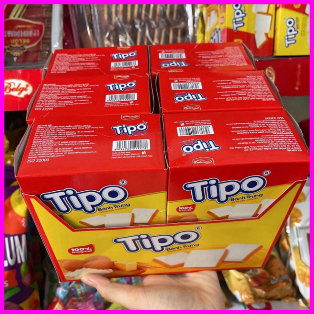 Bánh Trứng Tipo Hữu Nghị, Tipo Lễ Lốc 12 Hộp Nhỏ 39g ( Date Mới ) KOKA MART