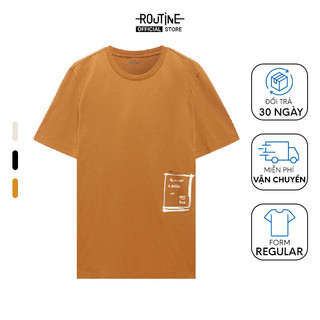 Áo Thun Nam Tay Ngắn Cotton Cổ Tròn In Hình Form Regular - Routine 10S23TSS017