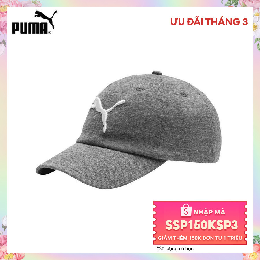 Nón thể thao unisex Puma Ess Medium Gray Heather-Big Cat - 022416_09