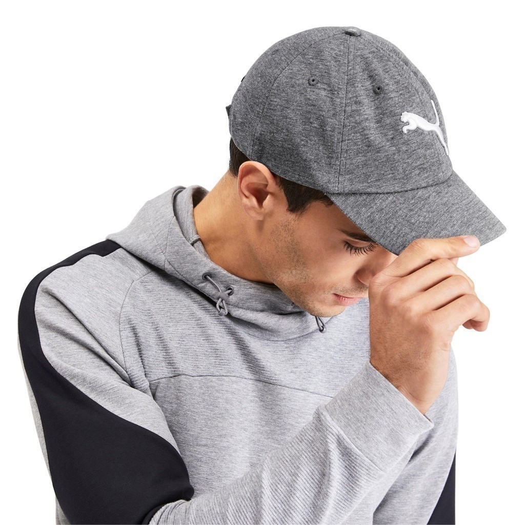 Nón thể thao unisex Puma Ess Medium Gray Heather-Big Cat - 022416_09