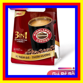 (Có sỉ lẻ) [Có HĐ] Cà phê hòa tan Highlands Coffee 3in1 bịch 50 gói x17g
