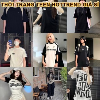 Các mã áo phông tay lỡ nam nữ hottrend form rộng unisex basic hottrend cháy phố