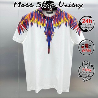 Áo thun tay lỡ unisex cánh chim Burlon phối mẫu mới MOSSSHOP- Áo phông nam nữ phong cách hàn quốc ulzzang form rộng 65kg