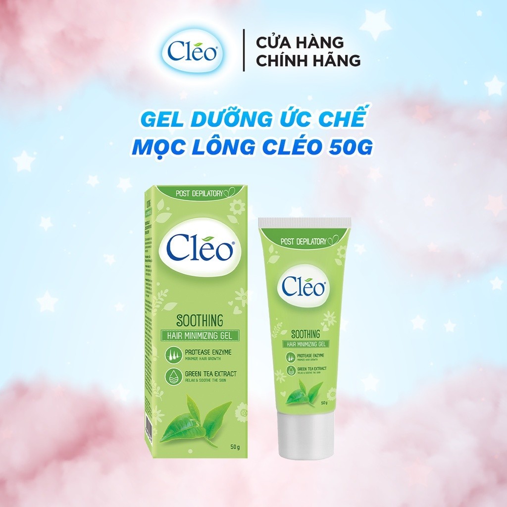 Bộ đôi Lotion Kem Tẩy Lông Cléo dạng sữa Avocado 90ml + Gel Dưỡng Da Sau Tẩy Lông Cleo 50g tẩy lông tay chân bụng