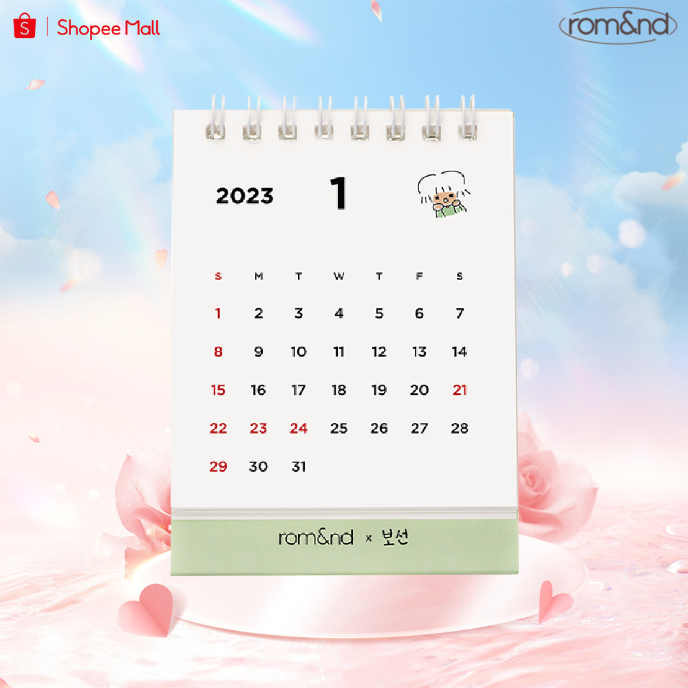 [HB GIFT] Lịch để bàn 2023 Romand Mini Table Calendar (Quà tặng không bán)