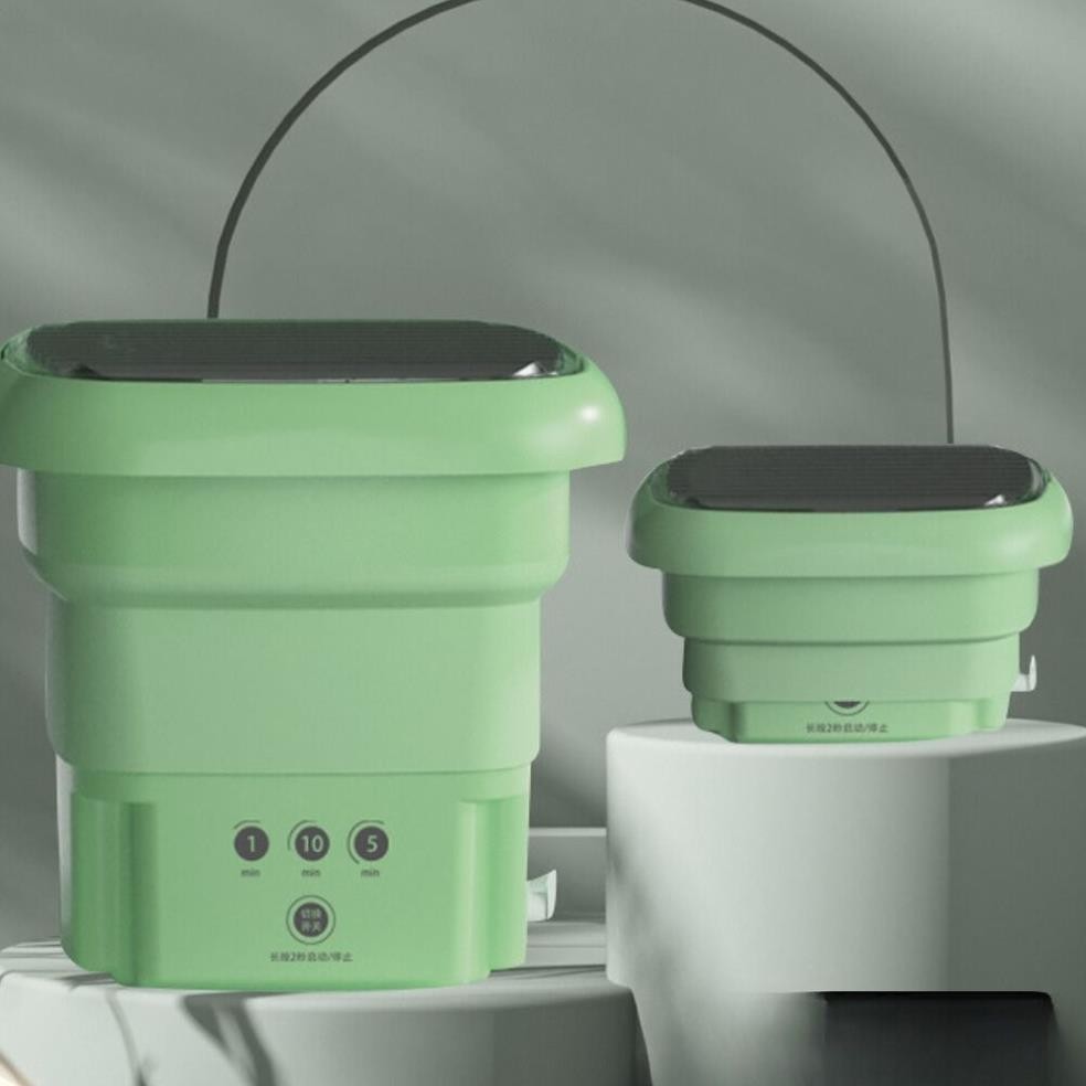 Máy giặt mini tự động gấp gọn khử khuẩn đa năng.Máy giặt cầm tay mini tự động có van xả nước