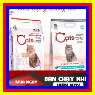 [Chính hãng rẻ vô địch] [GIAO HỎA TỐC- HOÀN TIỀN 15%] - Thức ăn hạt cho mèo mọi lứa tuổi CATSRANG 5KG - Hạt cho mèo Cats