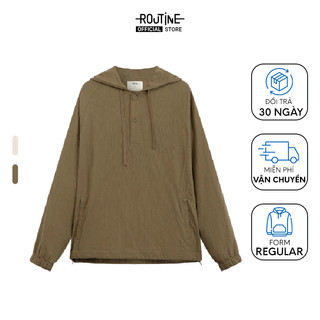 Áo Hoodie Nam Tay Dài Có Mũ Texture Trơn Form Regular - Routine 10S23HOD009