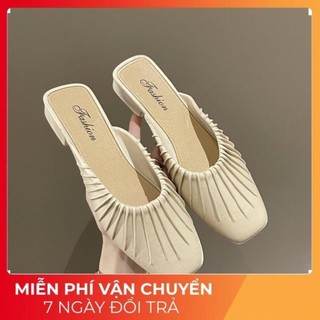 Dép lê nữ, dép sục nữ đế bệt phong cách trẻ trung, dép đi chơi