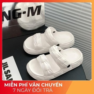 Dép sandal, dép xăng đan nữ bện (tăng 1 size) chất liệu EVA siêu nhẹ độn đế 5cm, đi chơi đi học