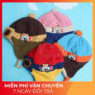 Mũ phong cách phi công dễ thương cho bé
