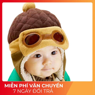 Mũ phong cách phi công dễ thương cho bé