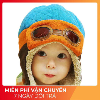 Mũ phong cách phi công dễ thương cho bé