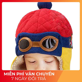 Mũ phong cách phi công dễ thương cho bé
