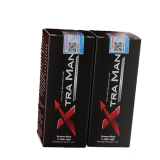 Combo 3 hộp Viên Sủi Xtraman Black Cải Thiện Sinh Lý Nam Giới, Kéo Dài Thời Gian Quan Hệ Hộp 12 Viên