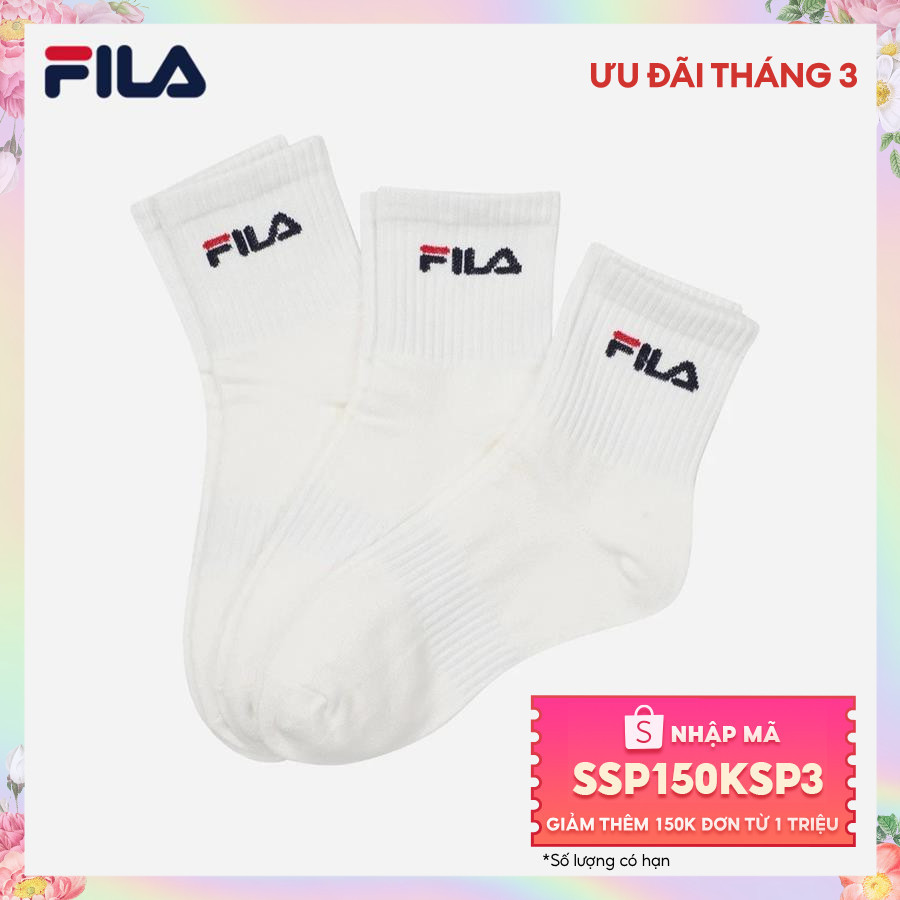 Vớ thể thao unisex Fila - FS3SCF5330X-OWH