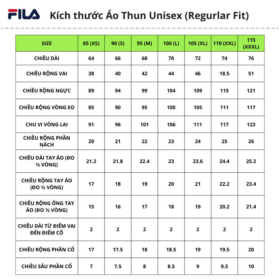 Áo thun tay ngắn thời trang unisex Fila - FW2RSF1017X-CPK