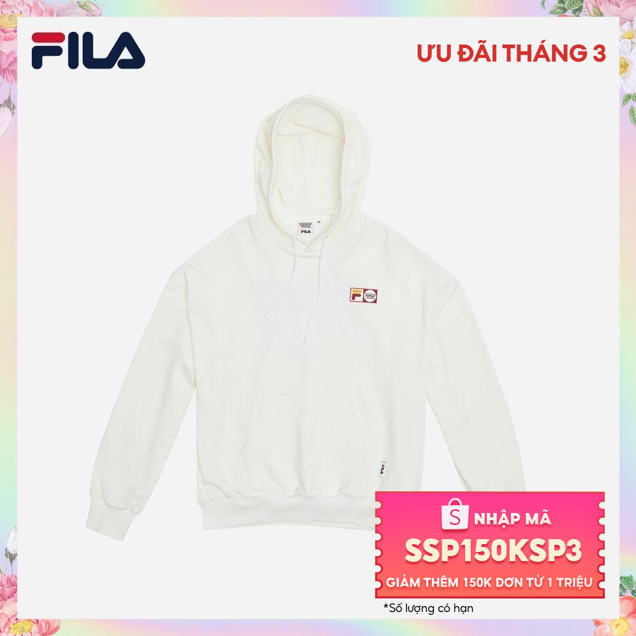 Áo hoodie thời trang unisex Looney Tunes x Fila - FW2SSF1144X-WHI
