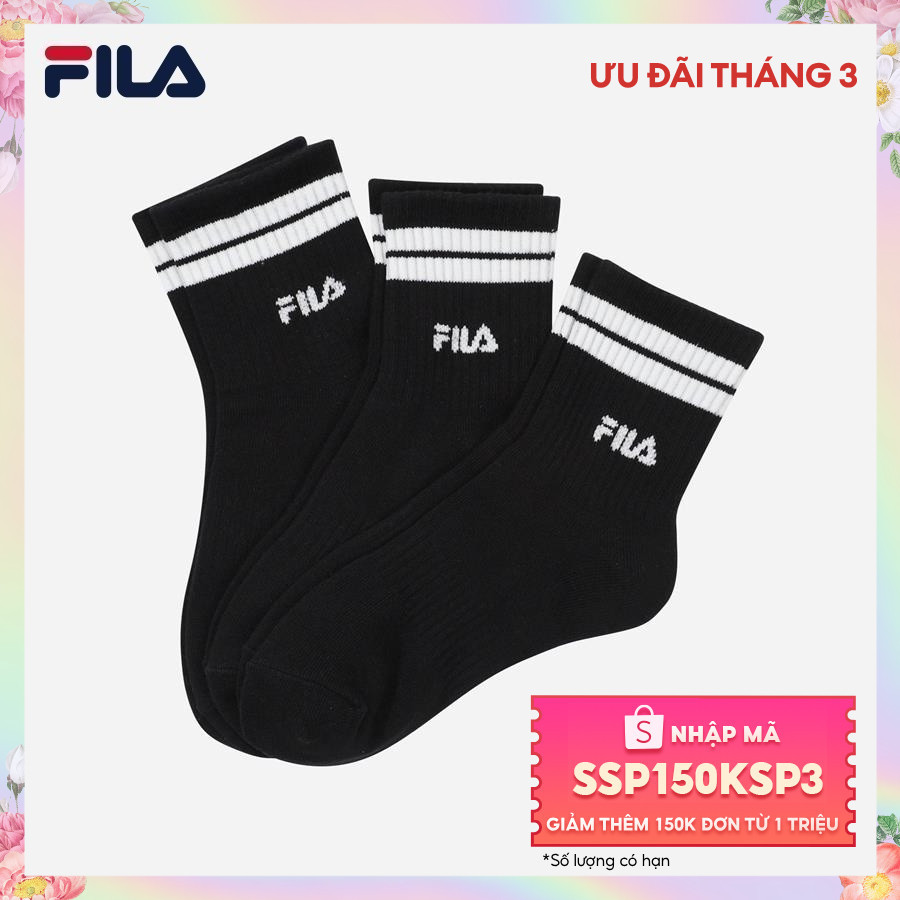 Vớ thể thao unisex Fila - FS3SCF5332X-BLK