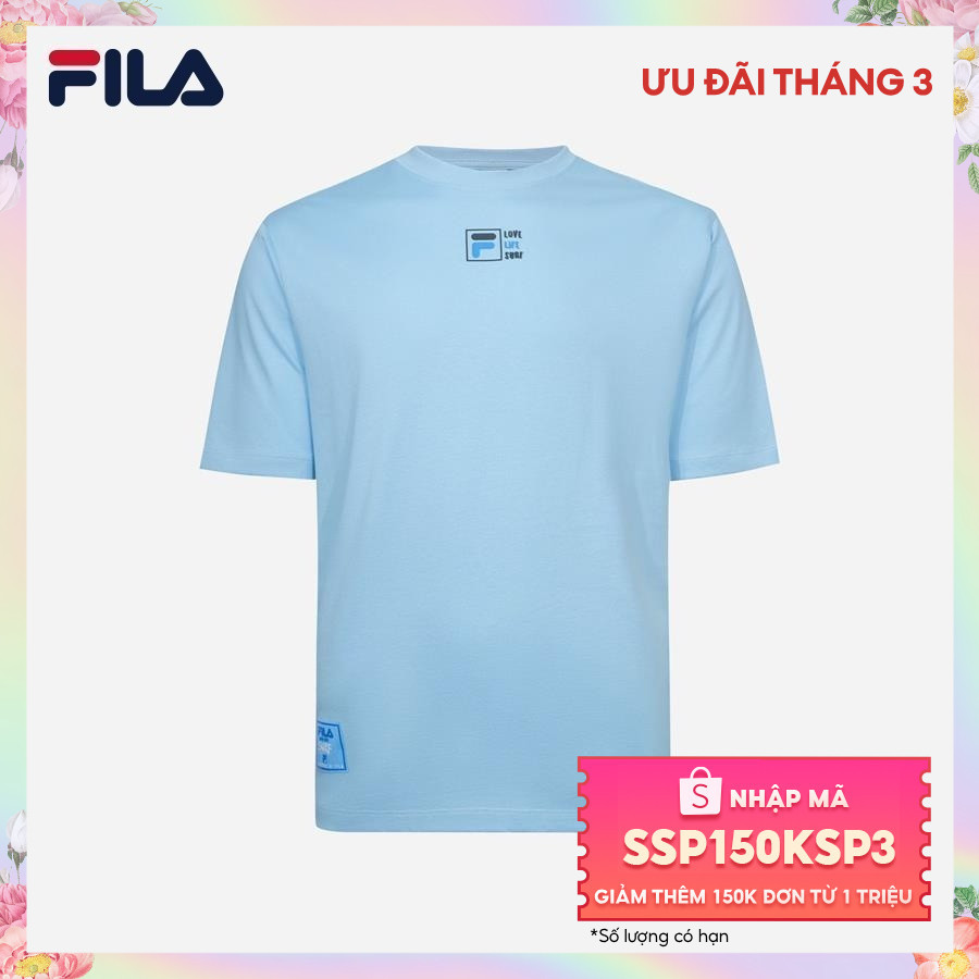 Áo thun tay ngắn thời trang unisex Fila - FW2RSF1017X-SBL