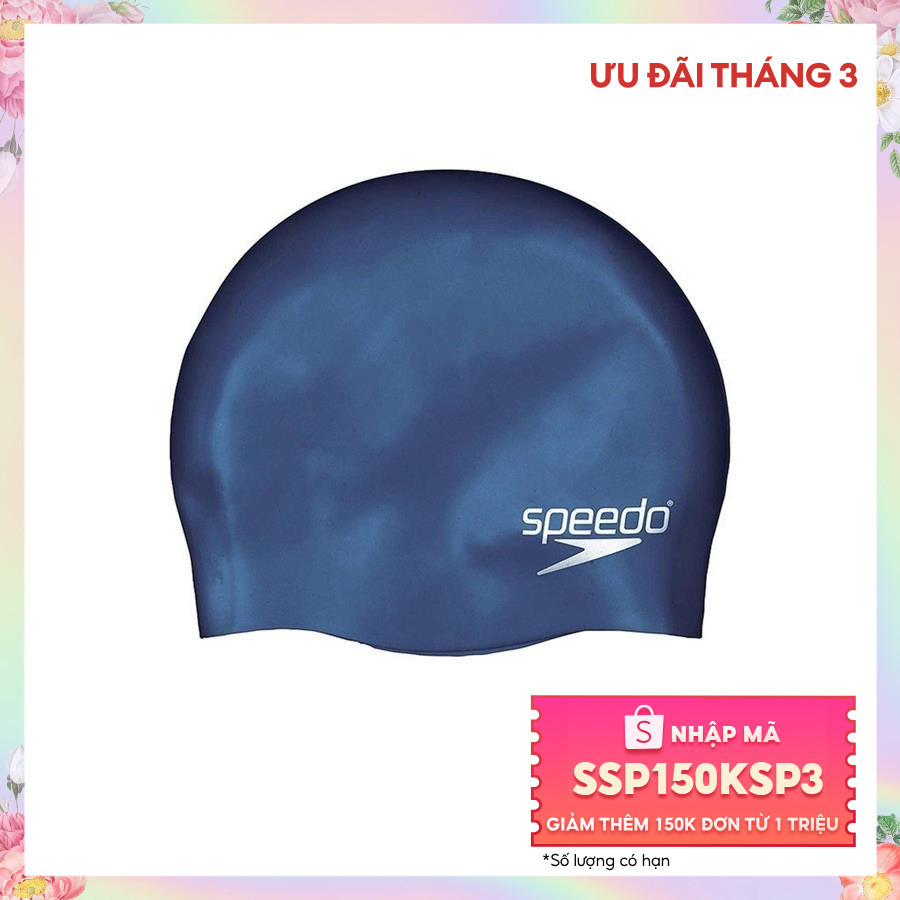 [Nhập SSP150KSP3 Giảm 150k đơn 1tr] Nón Bơi Người Lớn Speedo Plain Flat Silicone Cap - 8-709910011