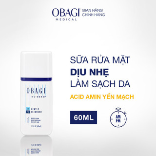  Sữa rửa mặt Obagi Nu-derm Gentle dành cho da khô