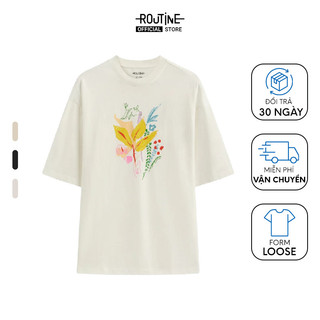 Áo Thun Tay Ngắn Nữ Cổ Tròn Họa Tiết In Form Loose - Routine 10S23TSSW018