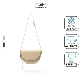 Túi Da Bán Nguyệt Đeo Vai Trơn Freesize - Routine 10S23BAGW012
