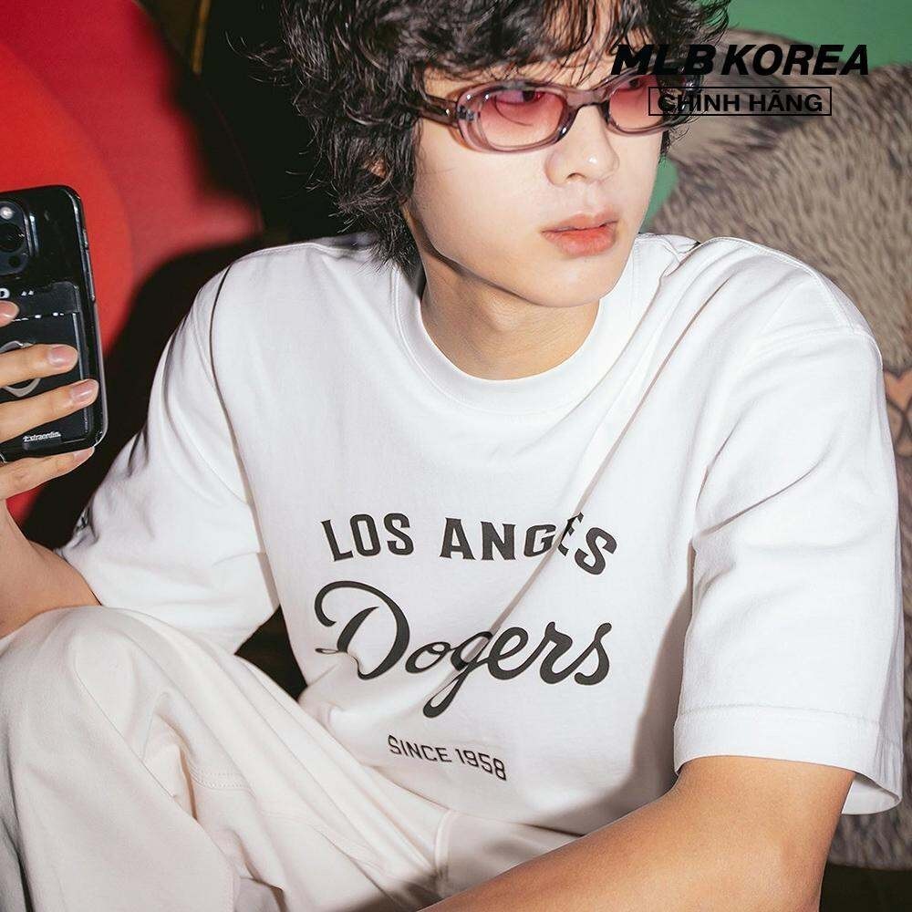 MLB - Áo thun unisex cổ tròn tay ngắn Basic American Lettering 3ATSB4033-07WHS