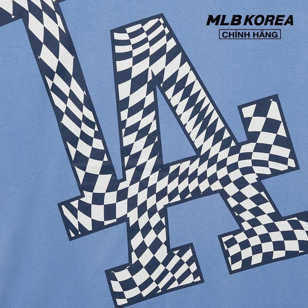 MLB - Áo thun unisex cổ tròn tay ngắn Checkerboard Clipping Logo Overfit 3ATSO0233-07CBL