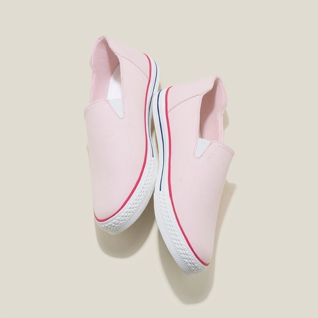 Vascara Giày Sneaker Vải Canvas Nhấn Viền - SNK 0065