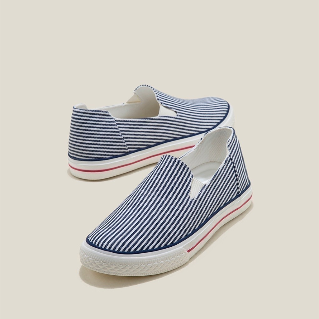 Vascara Giày Sneaker Vải Canvas Nhấn Viền - SNK 0065
