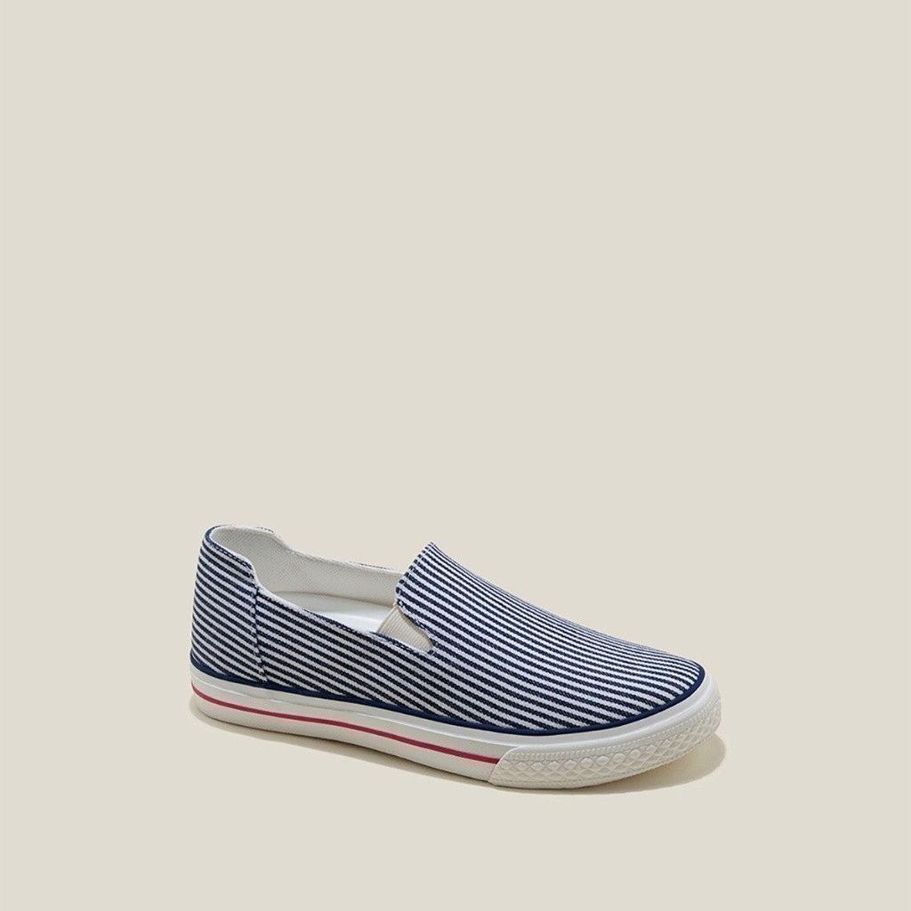 Vascara Giày Sneaker Vải Canvas Nhấn Viền - SNK 0065