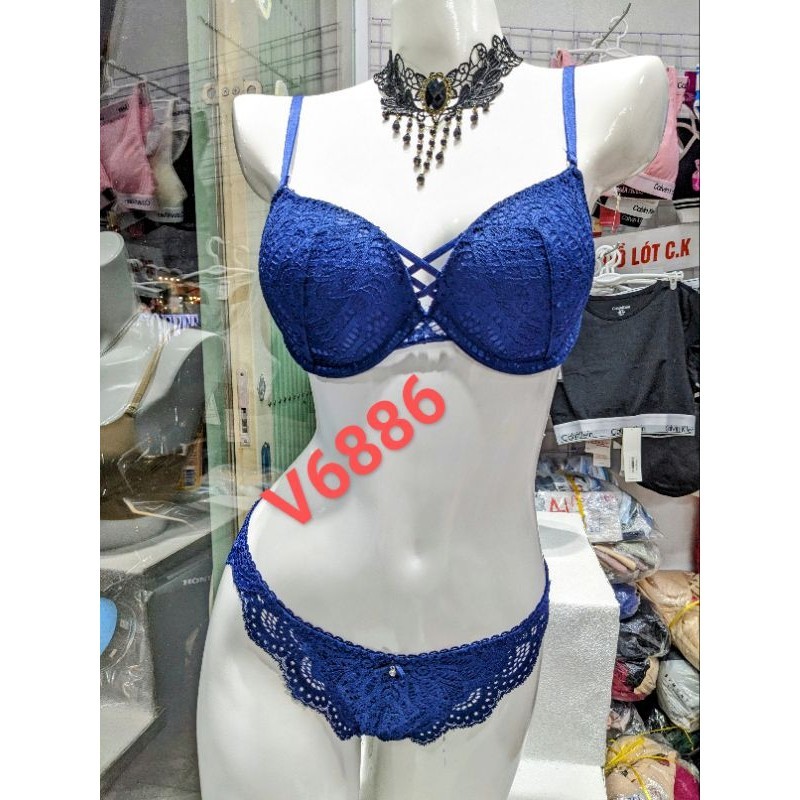 V6886-Bộ Pink Angel đan chéo